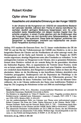 Vorschau Opfer ohne Täter: Kasachische und ukrainische Erinnerung an den Hunger 1932/33