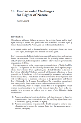 Screenshot des Texts „Fundamental Challenges for Rights of Nature".