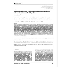 Screenshot des Covers von „Beyond the Nation State“.