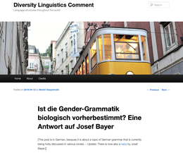 Screenshot des Texts "Ist die Gender-Grammatik biologisch vorherbestimmt? Eine Antwort auf Josef Bayer".