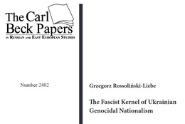 Screenshot des Texts „The Fascist Kernel of Ukrainian Genocidal Nationalism“.