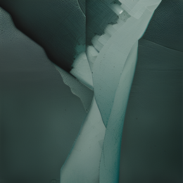 Abstrakte Illustration von Bruchlinien in Grau- und Blautönen.