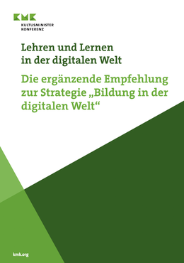 Screenshot des Covers der KMK-Publikation „Lehren und Lernen in der digitalen Welt“.