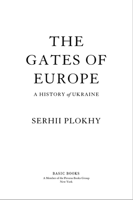 Screenshot des Buches "The Gates of Europe. A History of Ukraine".