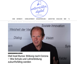 Screenshot des Texts „Bildung nach Corona – Wie Schule und Lehrerbildung zukunftsfähig werden“