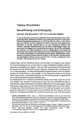 „Screenshot des Texts „Neuerfindung und Entsorgung. Ukraine: Die Revolution 1917 im Lichte des Majdan“